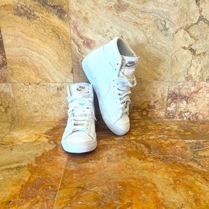 White Nike Blazers Mids